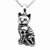 Kitty Cat Skeleton Necklace - 734130259358