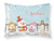 Carolines Treasures, Inc Merry Christmas Carolers Dog Fabric Standard Pillowcase, White, Candy Cane, Moisture Wicking