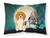 Carolines Treasures, Inc Halloween Scary With Dog Fabric Standard Pillowcase, White, Moisture Wicking                          