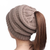 Pony Beanie Super Cute Cable Knit Hat - 723466552134