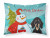 Carolines Treasures, Inc Snowman with Dog Fabric Standard Pillowcase, Standard, White