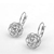 ROSE IS A ROSE 18kt Rose Crystal Earrings In White Yellow And Rose Gold Plating - 700000000757
