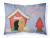 Caroline?s Treasures Dog House Collection Fabric Standard Pillowcase, White Moisture-Wicking