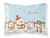 Carolines Treasures, Inc Merry Christmas Carolers Dog Fabric Standard Pillowcase, White Winter Art