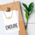 Endure To The End Script Necklace - 787014236037