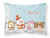 Carolines Treasures, Inc Merry Christmas Carolers Dog Fabric Standard Pillowcase, White, Moisture Wicking Festive Edition