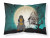 Carolines Treasures, Inc Halloween Scary With Dog Fabric Standard Pillowcase, White, Eerie, Moisture Wicking