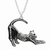 Yoga Cat Skeleton Necklace - 734130259563