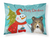 Carolines Treasures, Inc Snowman with Dog Fabric Standard Pillowcase, and White, Moisture Wicking