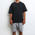REVERSE FRENCH TERRY TEE- BLACK - 635661372632