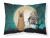 Carolines Treasures Halloween Scary With Dog Fabric Standard Pillowcase, White, Standard, Fun Edition