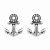 Sparkling Eye Anchor Earrings - 734130261122