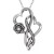 Infinity Hearts With Rose Love Necklace - 734130260743