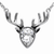 Crystal Reindeer Necklace - 734130259532