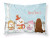 Carolines Treasures, Inc Merry Christmas Carolers Dog Fabric Standard Pillowcase, White, Moisture Wicking Winter Magic