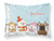 Carolines Treasures, Inc Merry Christmas Carolers Dog Fabric Standard Pillowcase, White, Standard, Classic Edition