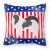 USA Design with Dog Fabric Decorative Pillow - 638508509208
