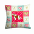 Carolines Treasures Love Design with Dog Fabric Decorative Pillow, Series 2, Colorful Fun
