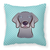 Dog Face Checkerboard Design Fabric Decorative Pillow - 615872896349