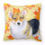 Fall Design with Dog Fabric Decorative Pillow - 652259220311