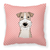 Carolines Treasures, Inc Dog Face Checkerboard Design Fabric Decorative Pillow, 14x14 Inches, Polyester, cheerful, soft