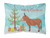 Merry Christmas Animal Art Fabric Decorative Pillow - 652259129430