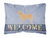 Welcome Dog Art Canvas Fabric Decorative Pillow - 638508702753