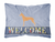 Welcome Dog Art Canvas Fabric Decorative Pillow - 638508701848