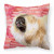 Dog With Love Stripes Fabric Decorative Pillow - 652259222445