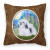 Portrait Artwork with Dog Brown Fabric Decorative Pillow - 615872502271