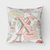 Letter  Love in Paris Pink Fabric Decorative Pillow - 615872979844