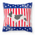 USA Design with Dog Fabric Decorative Pillow - 638508509246