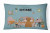 Carolines Treasures Sweet Home Dog Art Canvas Fabric Decorative Pillow, 12x16 Inches, Polyester Fabric