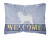 Welcome Dog Art Canvas Fabric Decorative Pillow - 638508702326