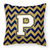 Letter Chevron Fabric Decorative Pillow - 638508320117