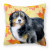 Fall Design with Dog Fabric Decorative Pillow - 652259220342
