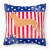 USA Patriotic With Dog Fabric Decorative Pillow - 638508513717