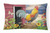 Bird Painting Fabric Decorative Pillow - 194030387573