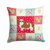Carolines Treasures Love Design with Dog Fabric Decorative Pillow, Series 2, Charming Fun