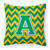 Letter Chevron Fabric Decorative Pillow - 638508320483