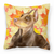 Fall Design with Dog Fabric Decorative Pillow - 652259220984