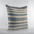 Plutus Blue, Beige Lanes Stripe Luxury Throw Pillow - 017247669334
