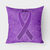 Ribbon Cancer Awareness Fabric Decorative Pillow - 615872855292