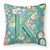 Monogram Letter Circle Circle Alphabet Fabric Decorative Pillow - 615872979196