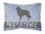 Welcome Dog Art Canvas Fabric Decorative Pillow Style 2 - 638508981035