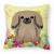 Easter Eggs With Dog Fabric Decorative Pillow - 638508769749