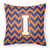 Letter Chevron Fabric Decorative Pillow - 638508320827