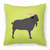Animal Art Checkboard Design Fabric Decorative Pillow - 638508927910
