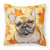 Dog With Fall Design Fabric Decorative Pillow - 652259224258