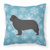 Winter Snowflake Dog Profile Art Fabric Decorative Pillow - 638508510471
